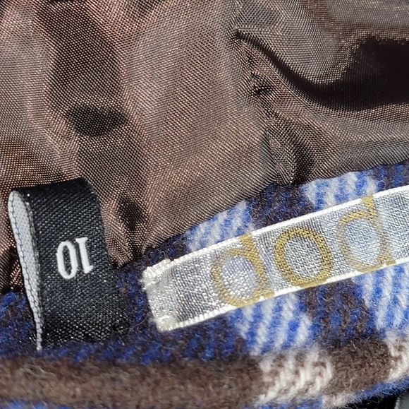 NWT!- plaid wool blend wrap coat Nordstrom - Picture 11 of 12